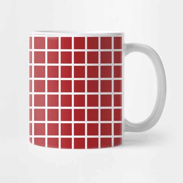 Red and White Graph Grid Pattern by squeakyricardo